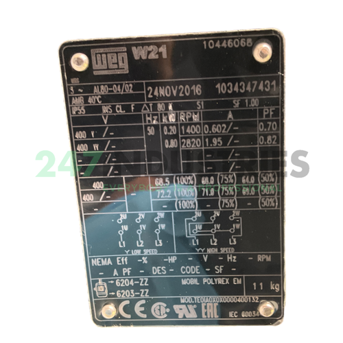 0.8K32AL0804/2B3 WEG Image 4