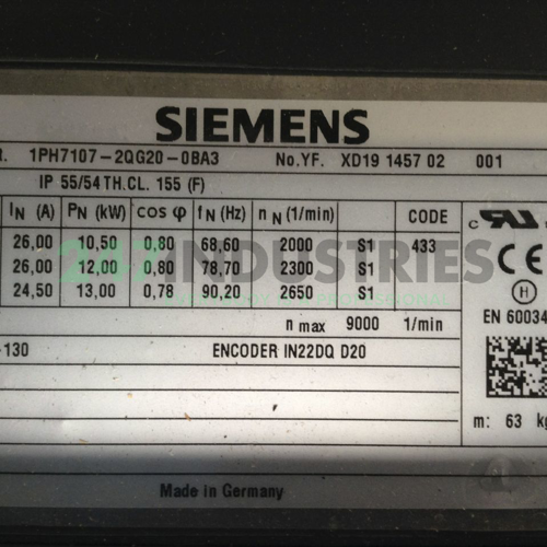 1PH7107-2QG20-0BA3 Siemens Image 2