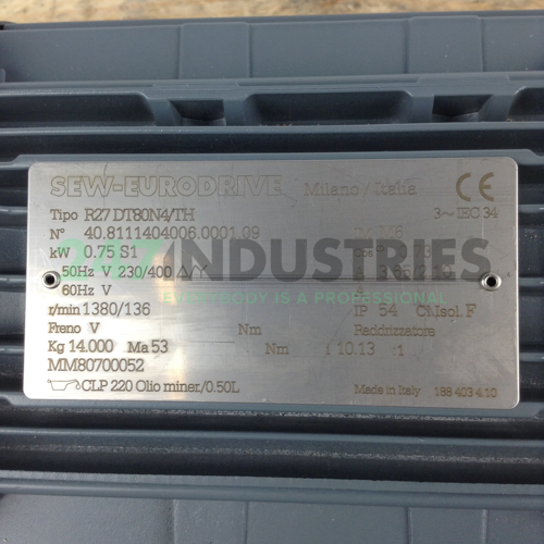 R27DT80N4/TH SEW-EURODRIVE Image 2