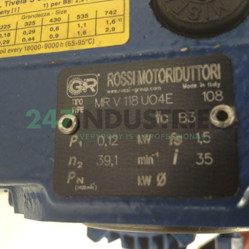 MRV118UO4E-F063A4B14/ Rossi Image 2