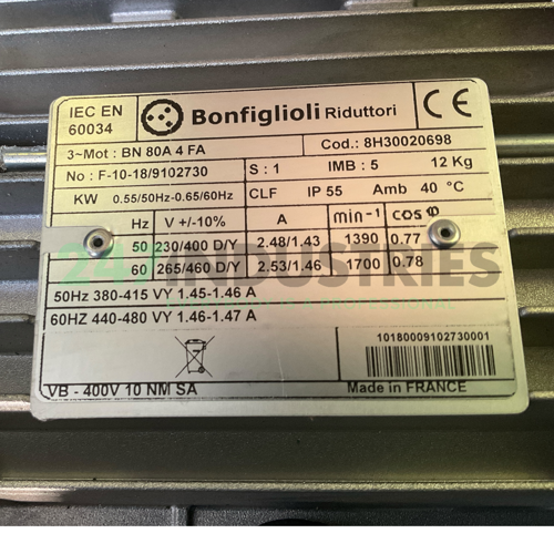 300L2415FZP80A-BN80A4 Bonfiglioli Image 3