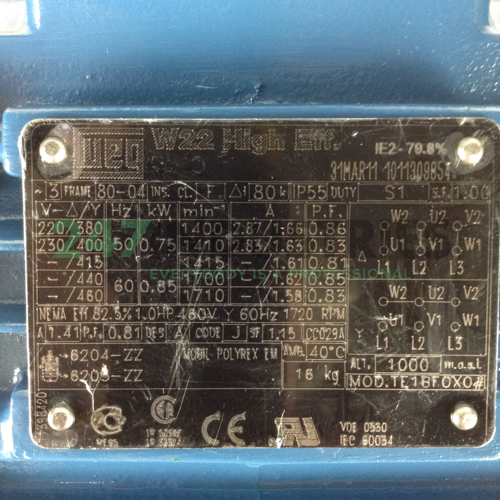 0.75K31AL2804B5 WEG Image 2