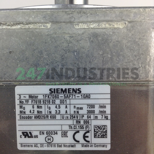 1FK7060-5AF71-1GA0 Siemens Image 2