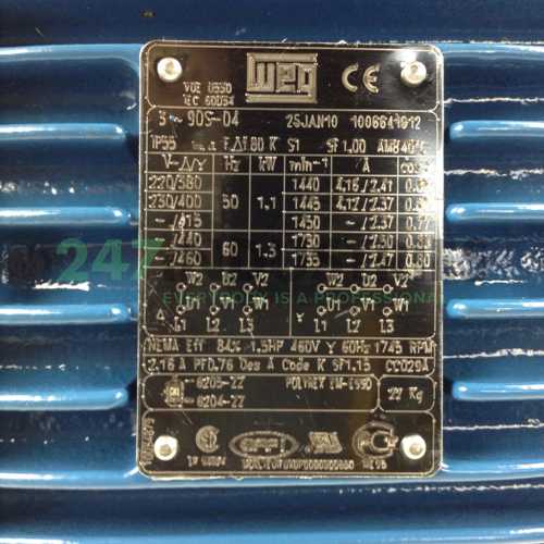 1.1K31AL3904B5 WEG Image 2