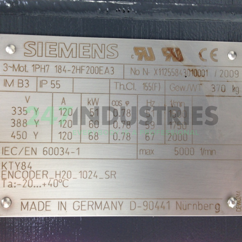 1PH7184-2HF20-0EA3 Siemens Image 2