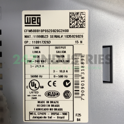 CFW500B10P0S2DB20C2H00 WEG Image 4