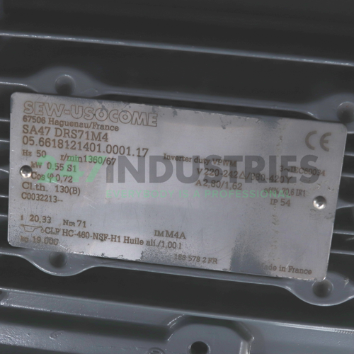 SA47/DRS71M4 SEW-EURODRIVE Image 2
