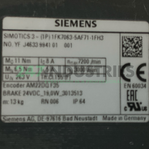 1FK7063-5AF71-1FH3 Siemens Image 4