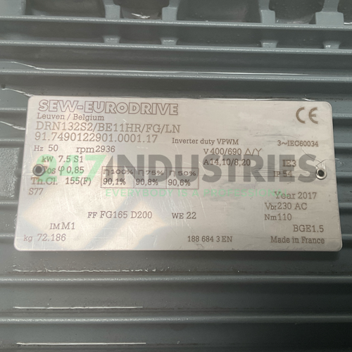DRN132S2/BE11HR/FG/LN SEW-EURODRIVE Image 4