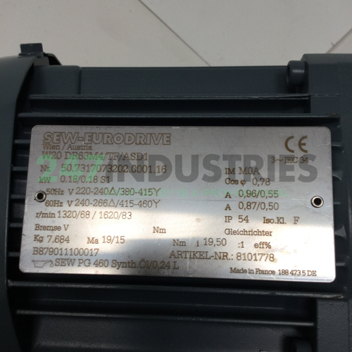 W20DR63M4/TF/ASD1-I19,5 SEW-EURODRIVE Image 4