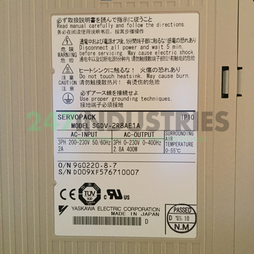 SGDV-2R8AE1A Yaskawa Image 4