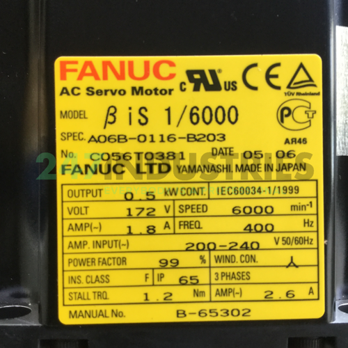 A06B-0116-B203 Fanuc Image 4