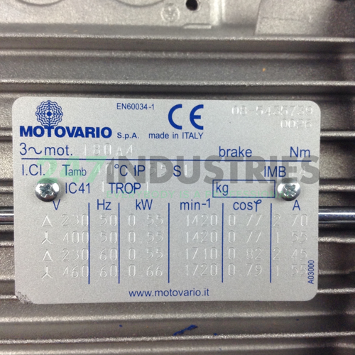 NMRV050I7,5-T80A4B14 Motovario Image 3