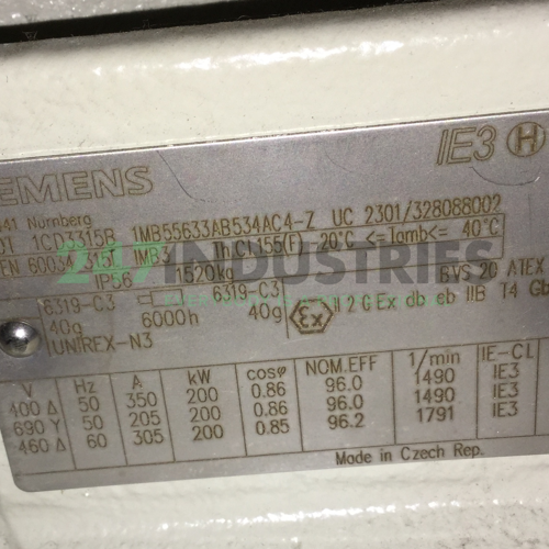 1MB5563-3AB53-4AC4-Z B02+​H22+​R18+​R50+​R62+​S04+​Y53+​Y82 Siemens