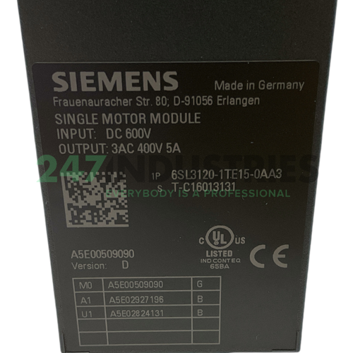 6SL3120-1TE15-0AA3 Siemens Image 4