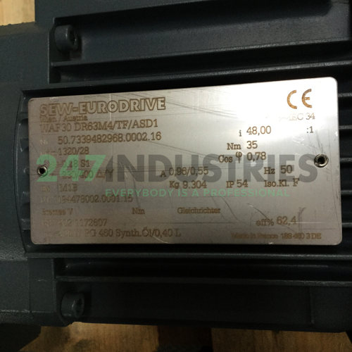 WAF30DR63M4/TF/ASD1-I48 SEW-EURODRIVE Image 4