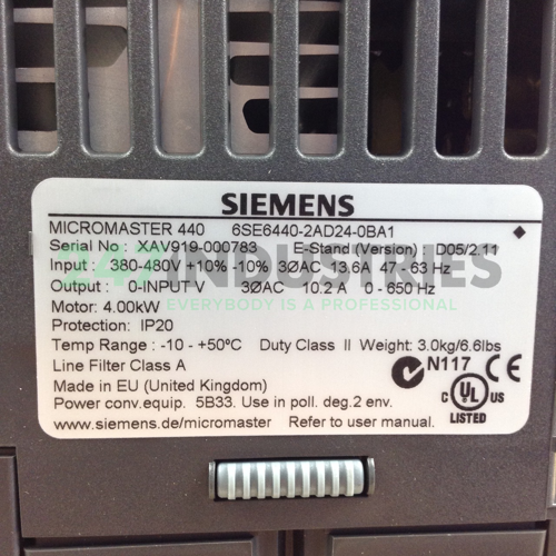 6SE6440-2AD24-0BA1 Siemens Image 2