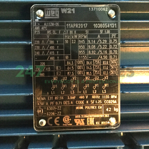 2.2K31AL3112M6B14 WEG Image 4