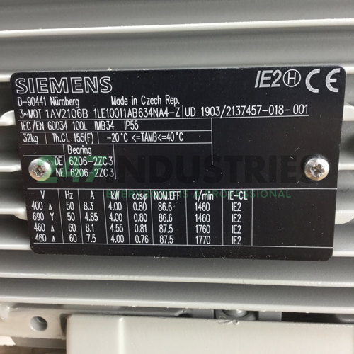 1LE1001-1AB63-4NA4-Z Siemens Image 2