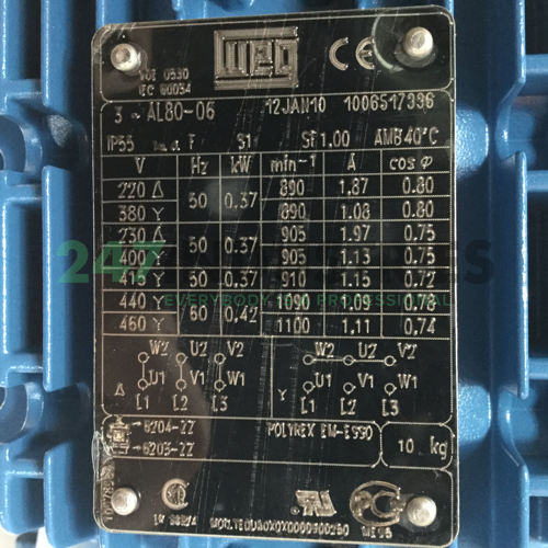 0.37K31AL0806B14 WEG Image 4