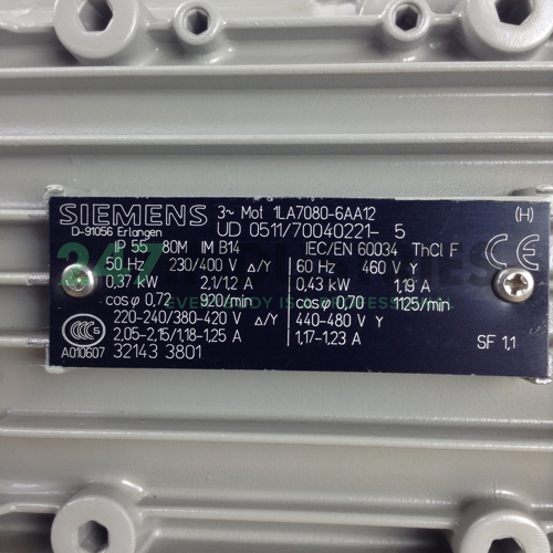 1LA7080-6AA12 Siemens Image 2