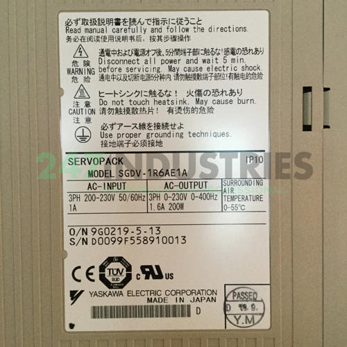 SGDV-1R6AE1A Yaskawa Image 4