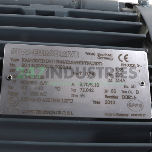 KA57/II2GDDV112M4BMGH SEW-EURODRIVE Image 2
