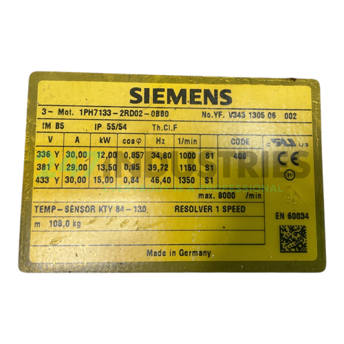1PH7133-2RD02-0BB0 Siemens Image 4