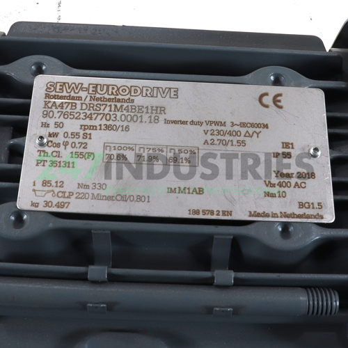 KA47B/DRS71M4BE1HR SEW-EURODRIVE Image 2