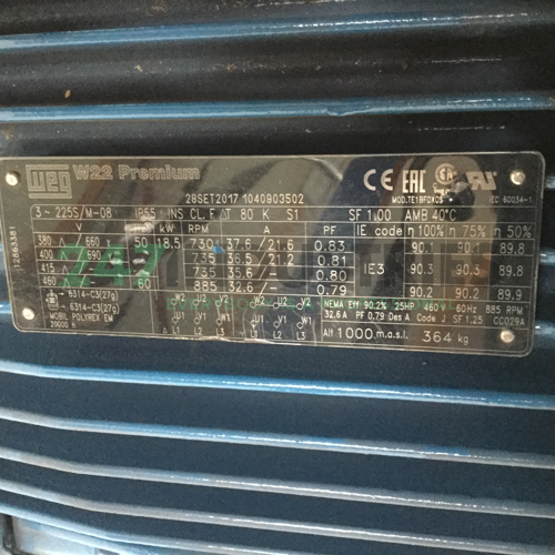 18.5K32CI3225S/M8B35 WEG Image 4