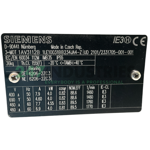 1LE1003-1BB23-4JA4-Z Siemens Image 4