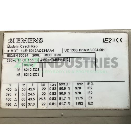 1LE1501-2AC53-4AA4 Siemens Image 4