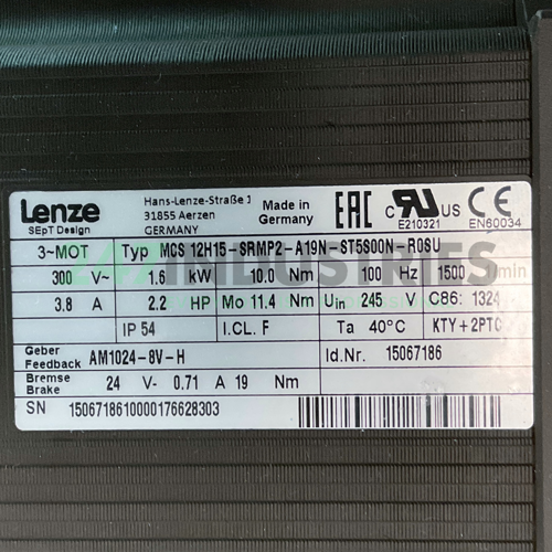 MCS12H15-SRMP2-A19N-ST5S00N-R0SU Lenze Image 4