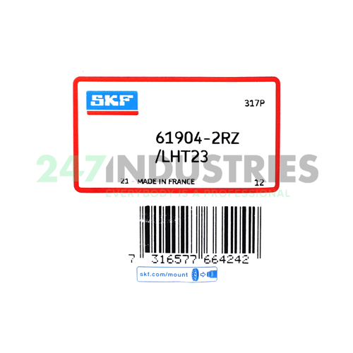 61904-2RZ/LHT23 SKF