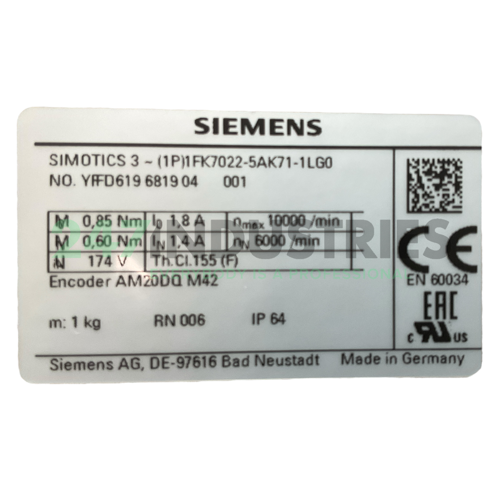 1FK7022-5AK71-1LG0 Siemens Image 4