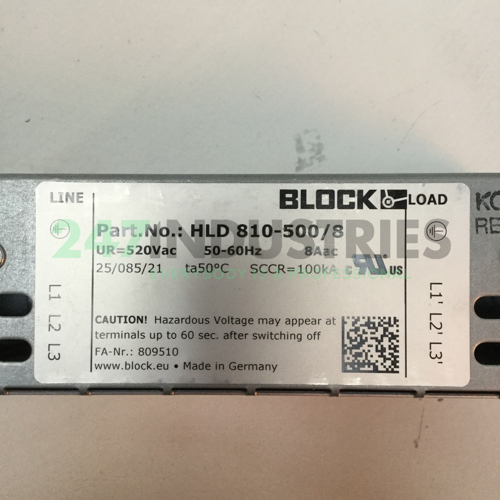 HLD810-500/8 Block Image 3