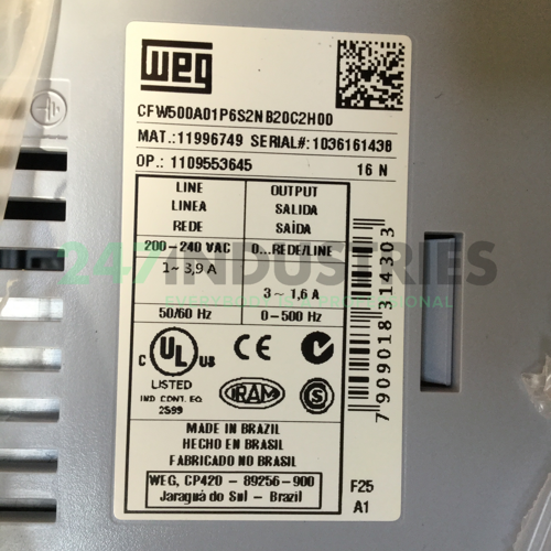 CFW500A01P6S2NB20C2H00 WEG Image 4