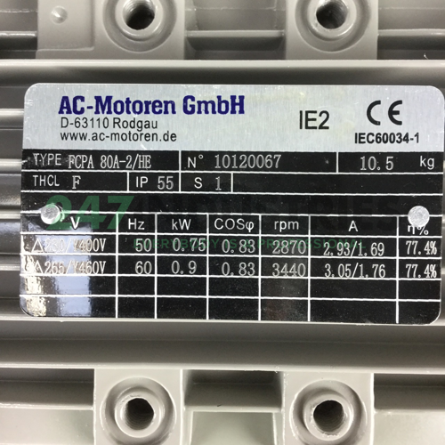 FCA80A-2/HEB5 AC-Motoren GmbH Image 2