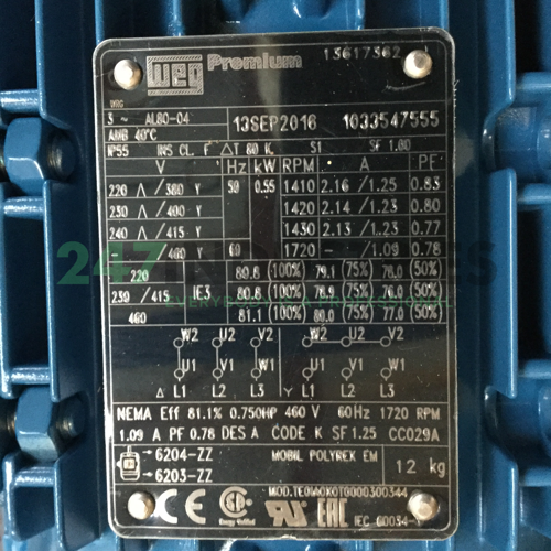 0.55K31AL3804B3 WEG Image 4