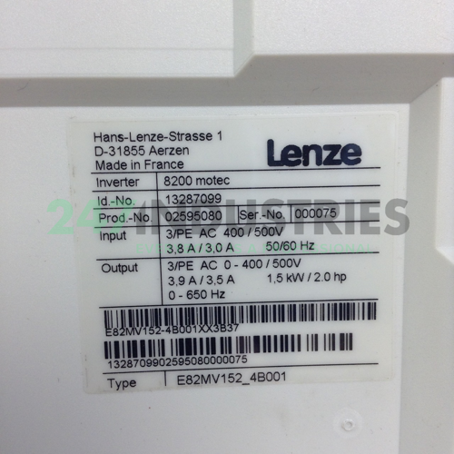 E82MV152_4B001 Lenze Image 2