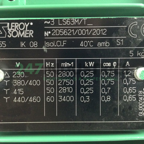 LS63M/T2P0,25B3 Leroy Somer Image 2