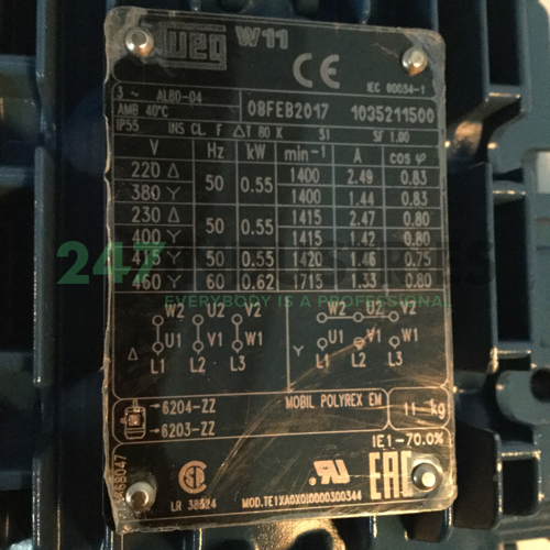 0.55K31AL1804B14 WEG Image 4