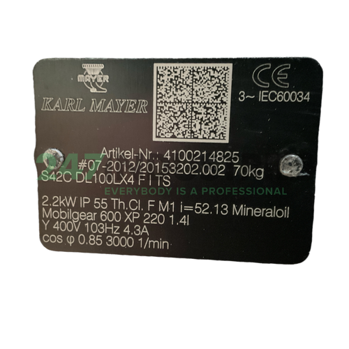 S42CDL100LX4FITSI52 Karl Mayer Image 2