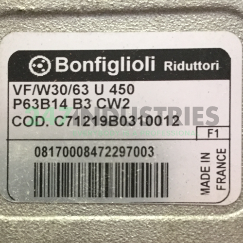 VF/W30/63U450P63B14B3 Bonfiglioli Image 4