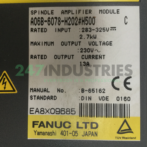 A06B-6078-H202#H500 Fanuc Image 4