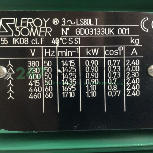 LS80L4P0,9B3 Leroy Somer Image 2