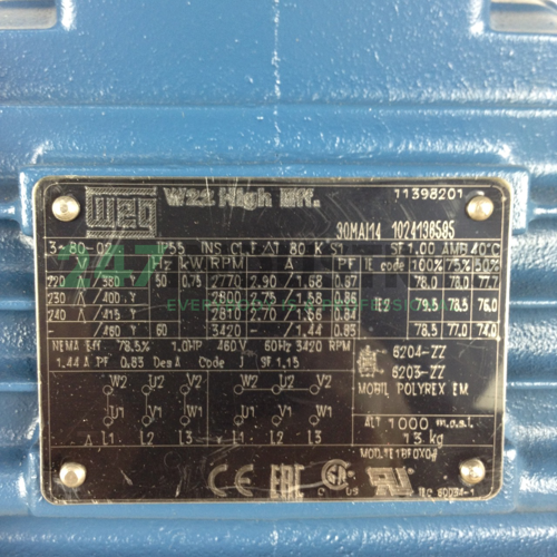 0.75K31AL2802B3 WEG Image 2