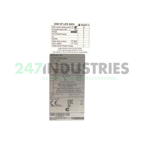 ATV61E5D22N4 Schneider Electric Image 4