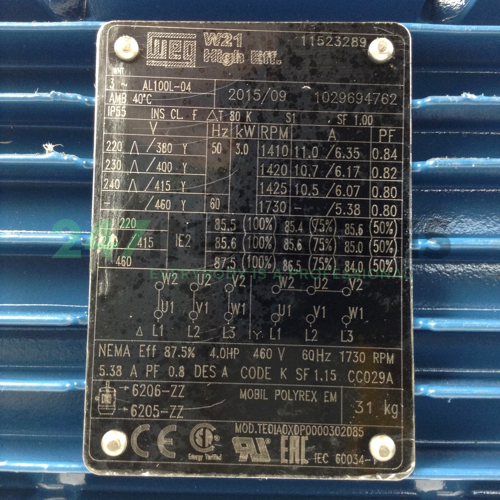 3K31AL21004B5 WEG Image 2