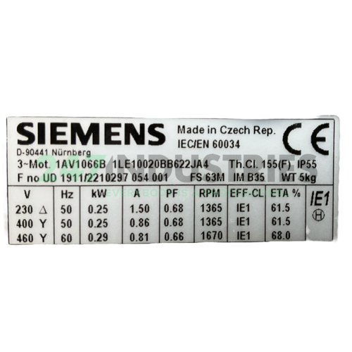 1LE1002-0BB62-2JA4 Siemens Image 4